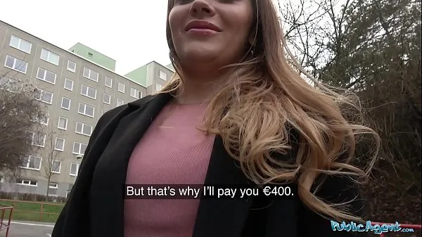 HD Public Agent Russian shaven pussy fucked for cash Film baru