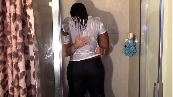 HD Big Black Booty Grinding White Dick in Shower till they cum أفلام جديدة
