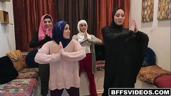 HD Muslim hijabs BFF's Audrey Royal, Sophia Leone and Monica Sage's bachelorette party أفلام جديدة