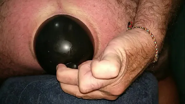 HD Huge Inflatable Butt Plug sliding out of my stretched Ass up close in Slow Motion أفلام جديدة