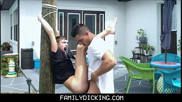 HD Young Blonde Boy Nephew Tied Up To Tree Fucked By Uncle Jax Thirio yeni Filmler