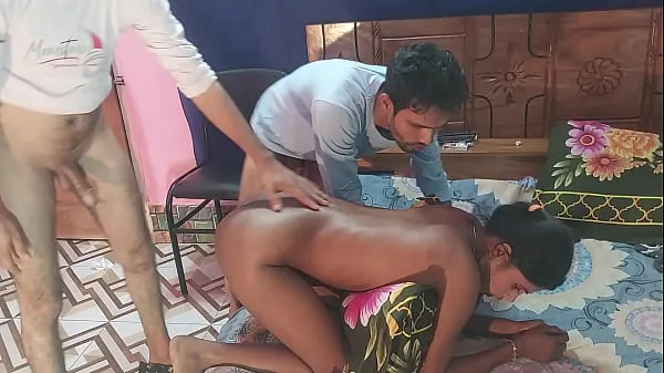 HD First time sex desi girlfriend Threesome Bengali Fucks Two Guys and one girl , Hanif pk and Sumona and Manik new Movies