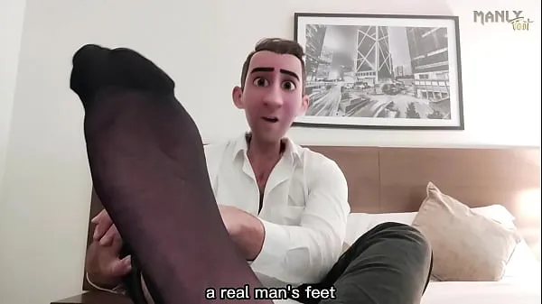 ÉTAPE GAY PAPA - CHAUSSETTES NOIRES SHEER COCK BLANC! - VENEZ ADORER MES PIEDS REGARDEZ-MOI BORDER MA BITE BLANCHE DURE ET JOUISSONS ENSEMBLE nouveaux films en HD