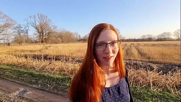 HD Redhead young woman undresses outside for the first time نئی فلمیں